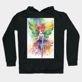 Bright Fairy in the Floral Garden Hoodie